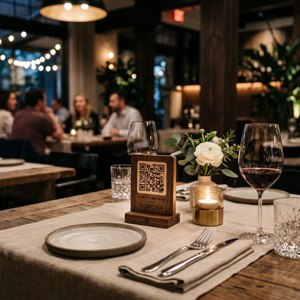 QR Code Stand Table